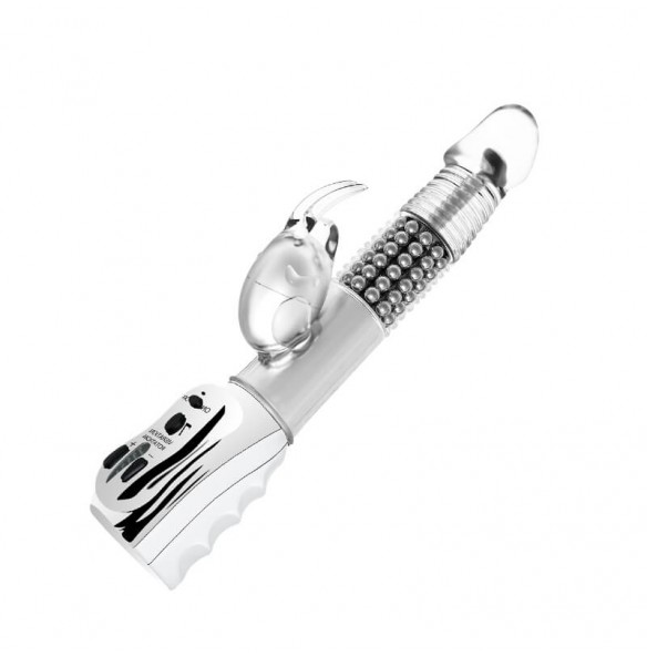 BAILE - ALICE Rabbit Swing Rotating Beads Vibrator (Battery - Transparent) BAILE - ALICE Rabbit Swing Rotating Beads Vibrator (Battery - Transparent)